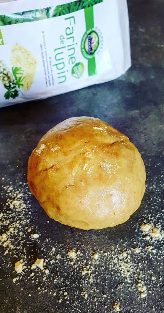 Pâte brisée à la farine de lupin (vegan)