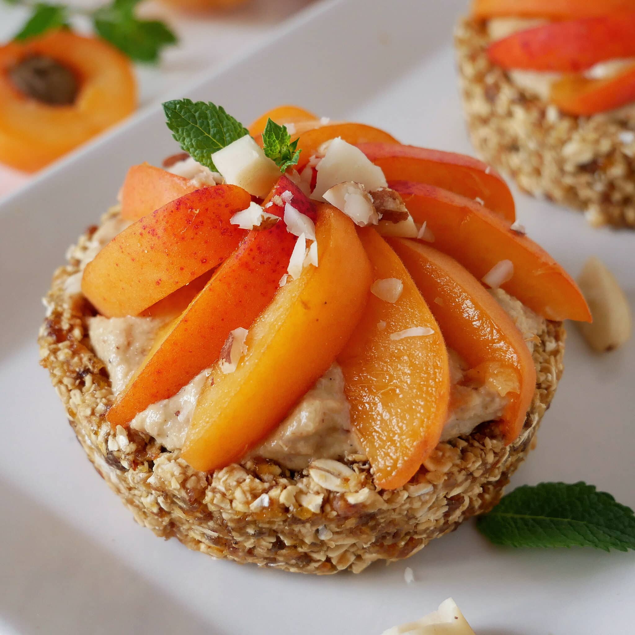 TARTE SANS CUISSON AMANDE ABRICOT (sans gluten, vegan)