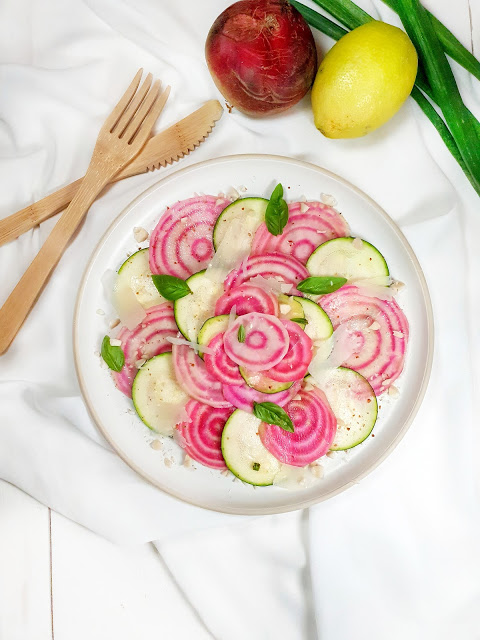 CARPACCIO BETTERAVE CHIOGGIA/COURGETTE