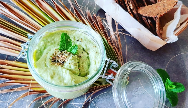 TARTINADE CONCOMBRE ET AVOCAT (végétarien-sans gluten)
