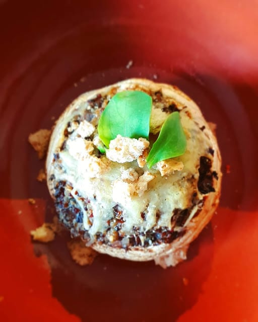 CHAMPIGNONS FARCIS AU QUINOA