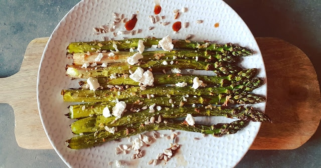 ASPERGES CONFITES au four