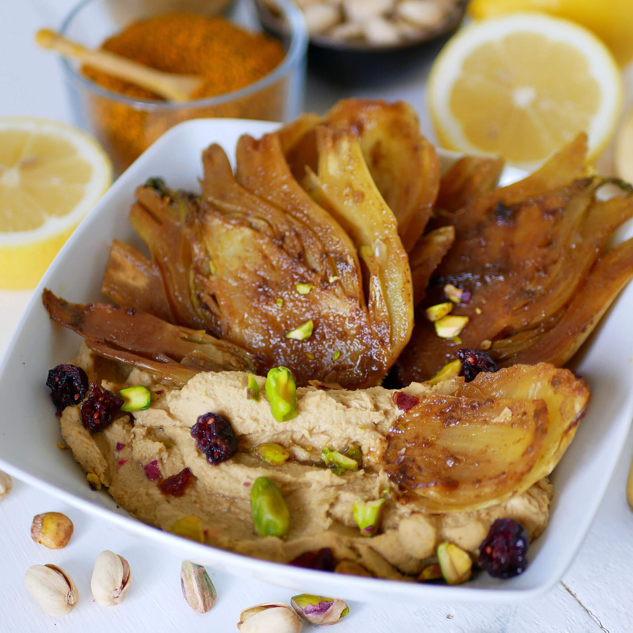 Houmous de pistache