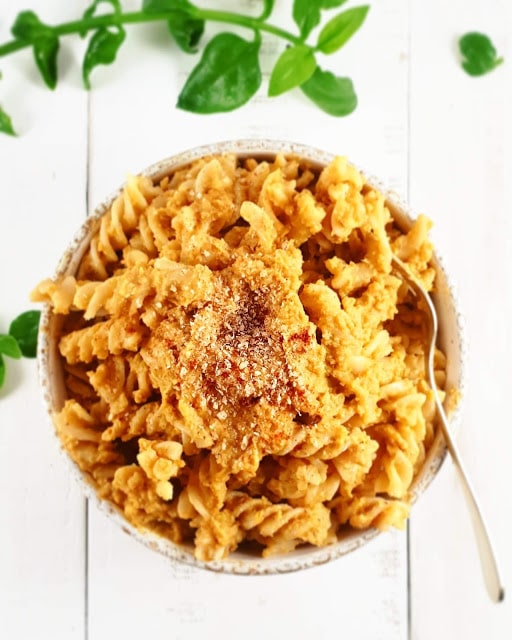 MAC and CHEESE courge butternut et paprika (vegan)