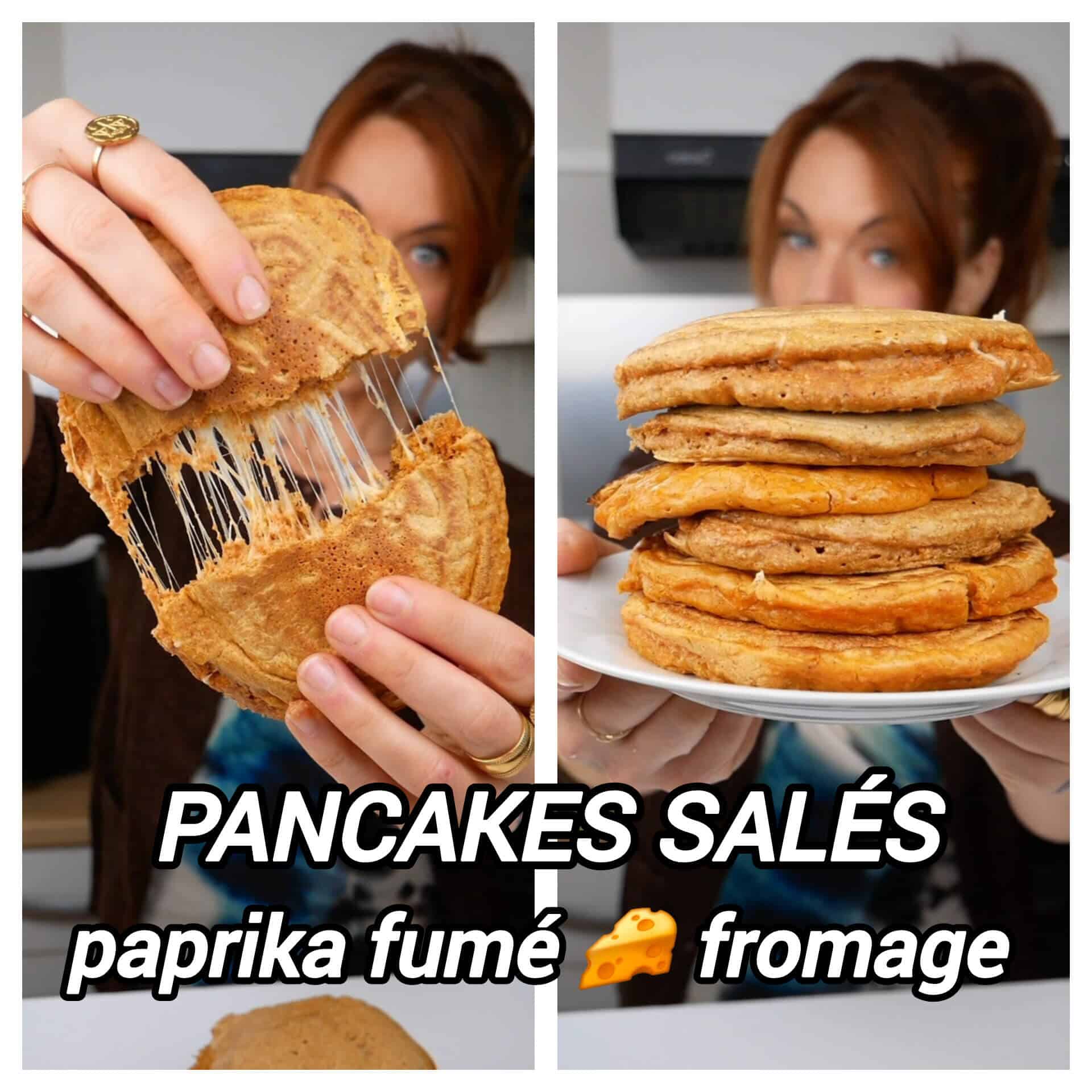 pancakes salés fromage paprika fumé