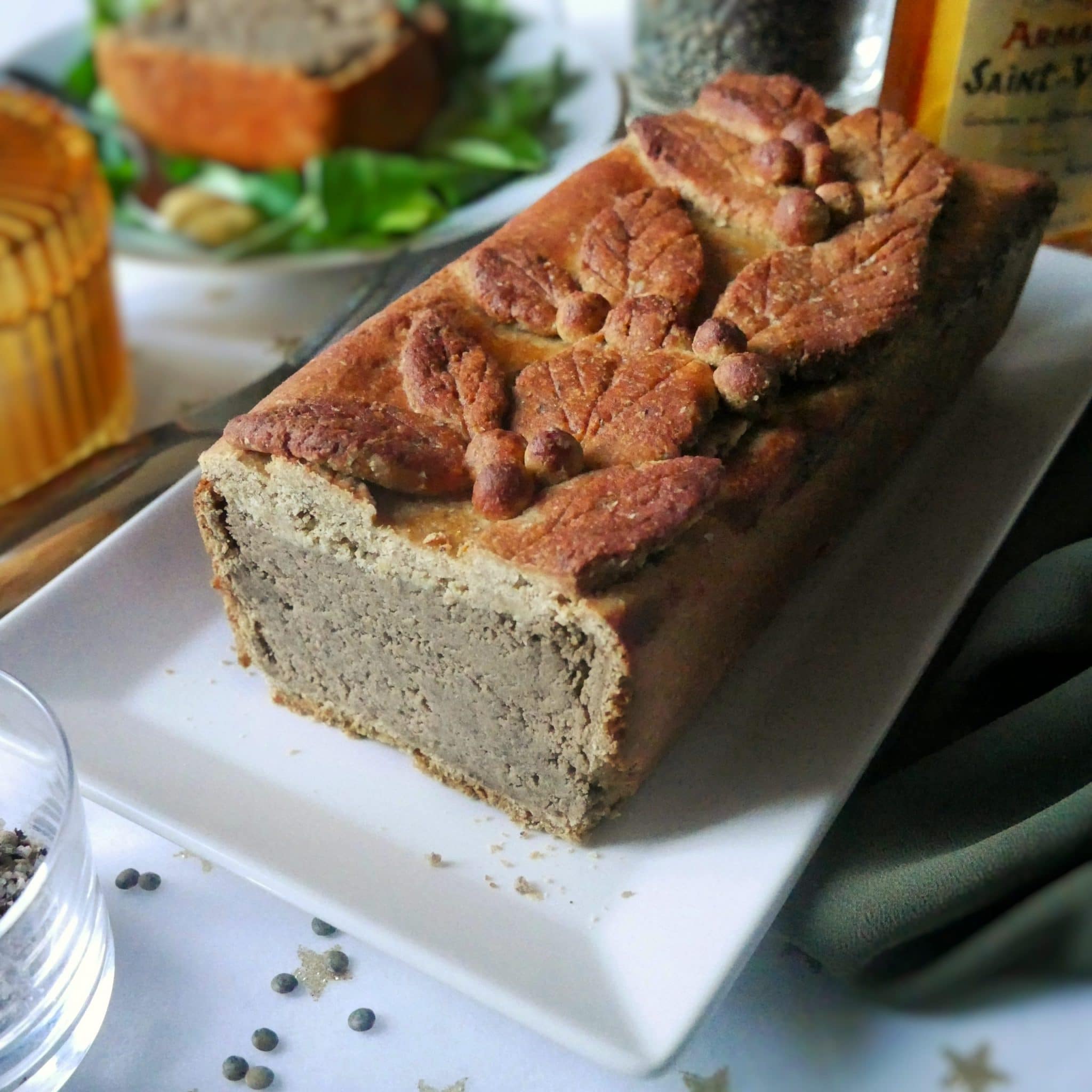 Pâté en croûte végétal (vegan, sans gluten, protéiné)