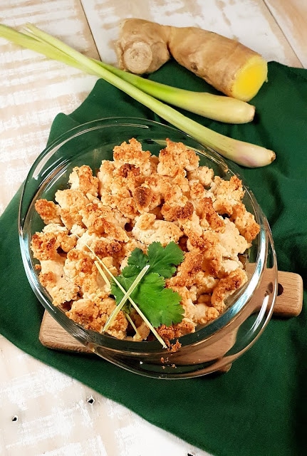 CRUMBLE DE LEGUMES FAÇON THAÏ (sans gluten, sans lactose )