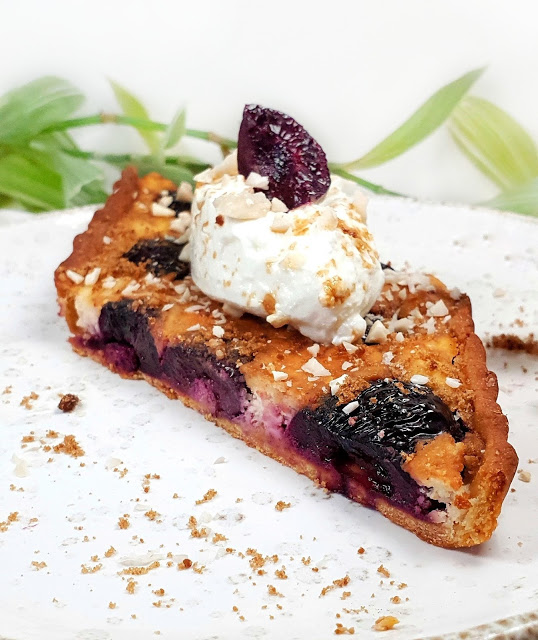 TARTE AUX CERISES ET AMANDES (sans gluten)