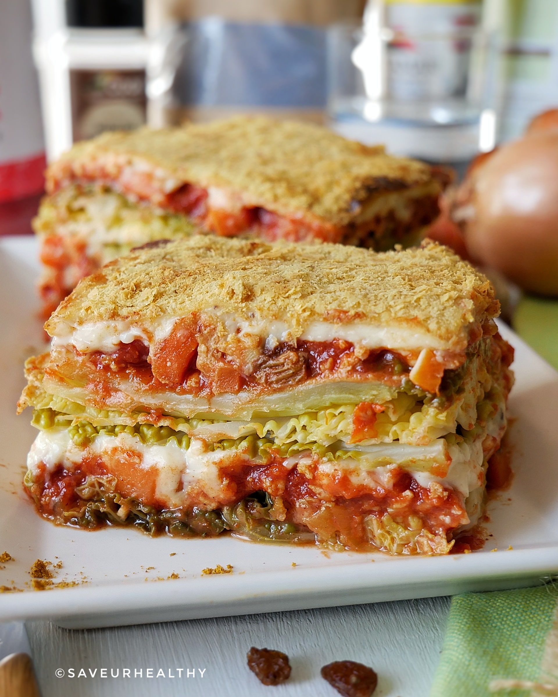 LASAGNE sans gluten végétarienne au chou