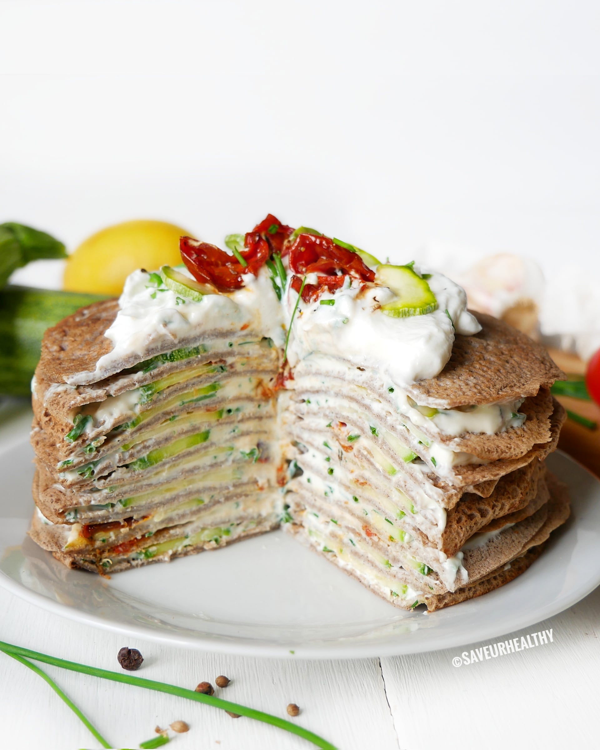Gâteau crêpes sarrasin (sans gluten-sans lactose)