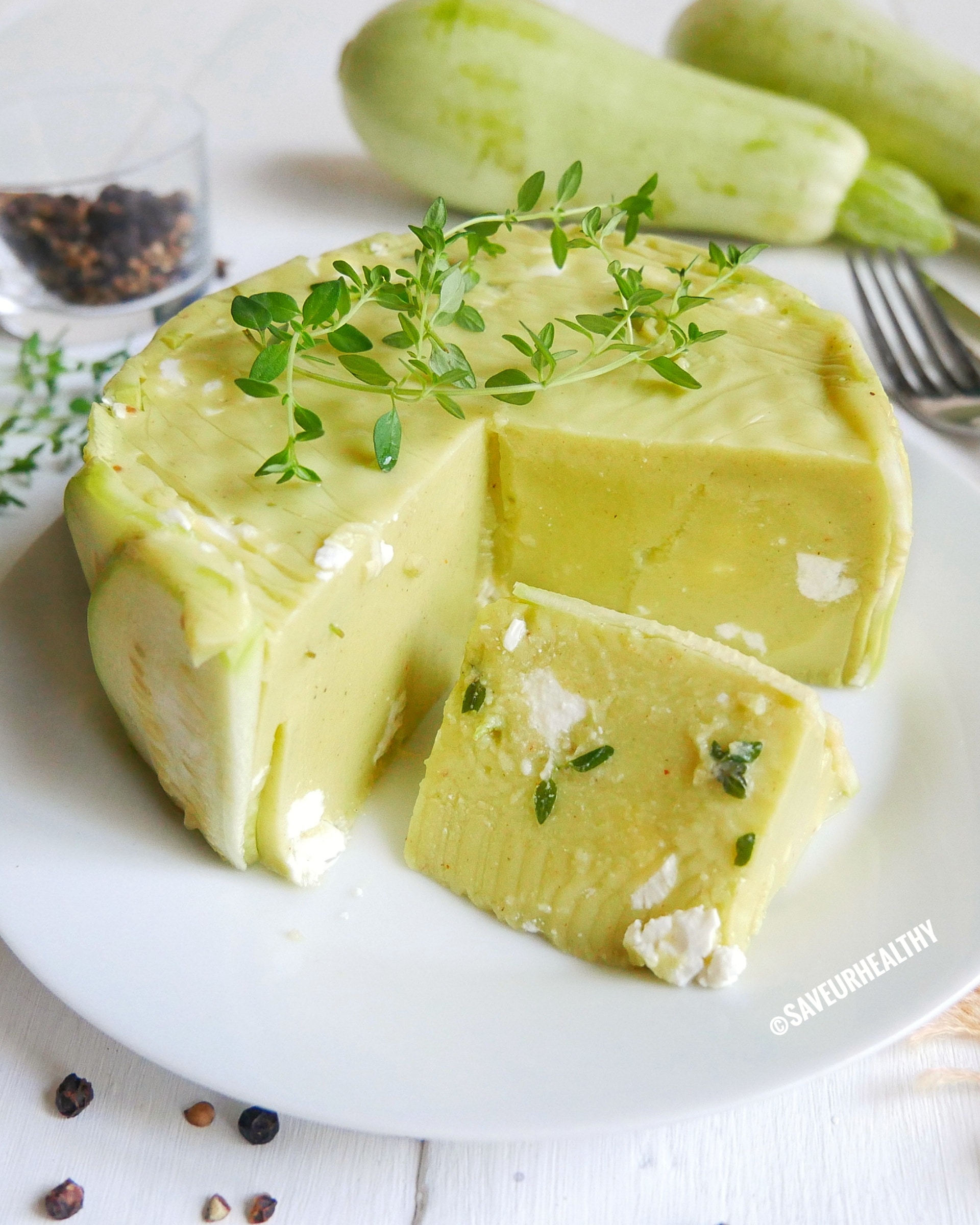 TERRINE FLAN COURGETTE FETA (végétarienne-sans gluten)
