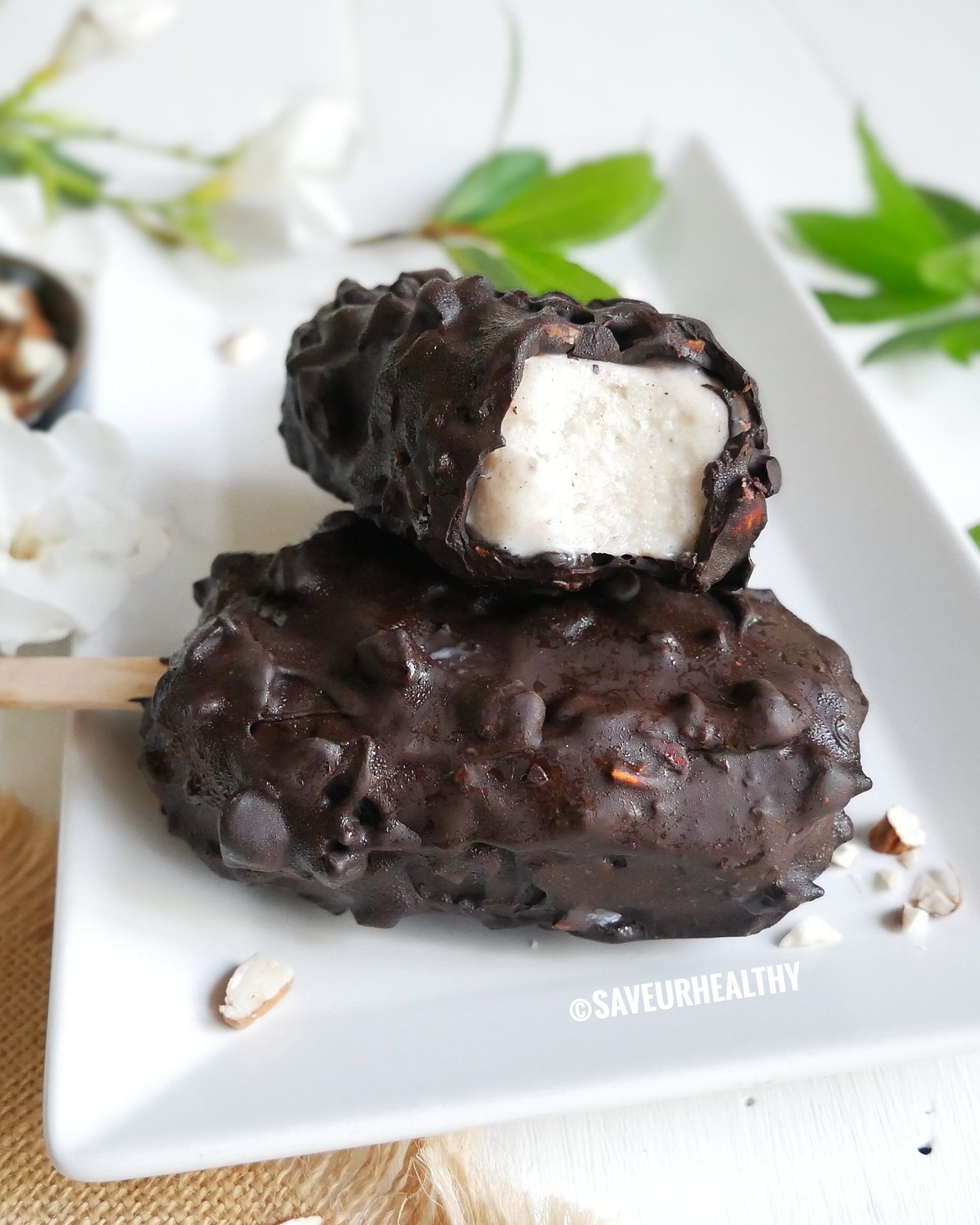 glace magnum maison allégé (vegan-sans gluten)