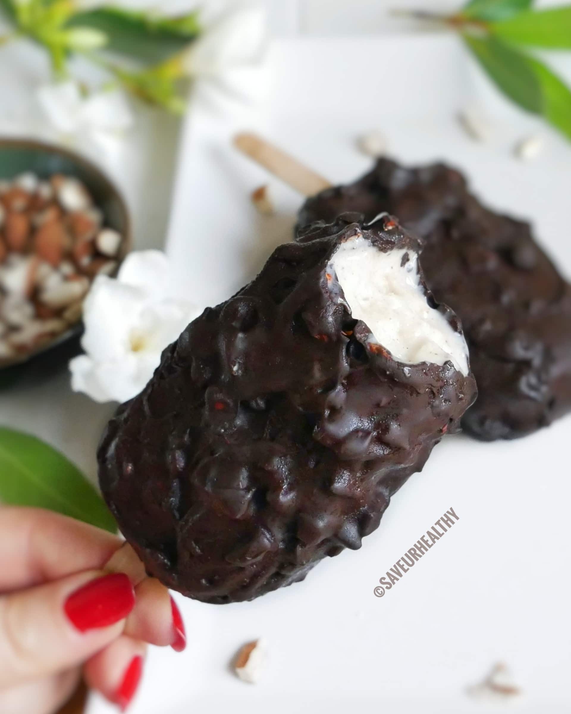 glace magnum maison allégé (vegan-sans gluten)