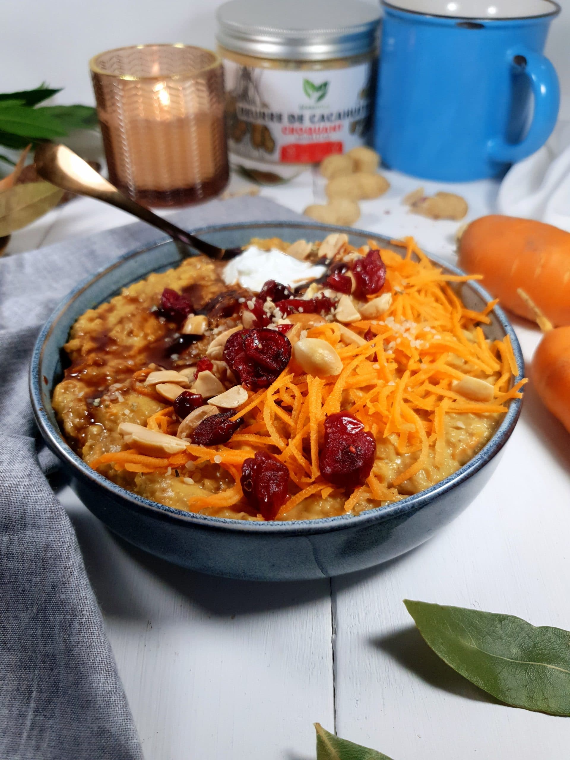 PORRIDGE AUX CAROTTES (sans lactose-sans gluten)