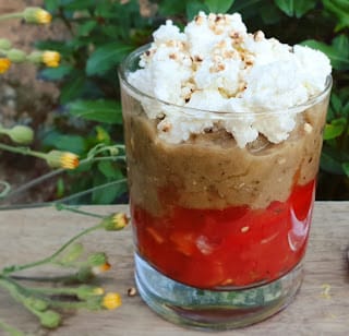 verrines apéro aux légumes d'été (végétarien)
