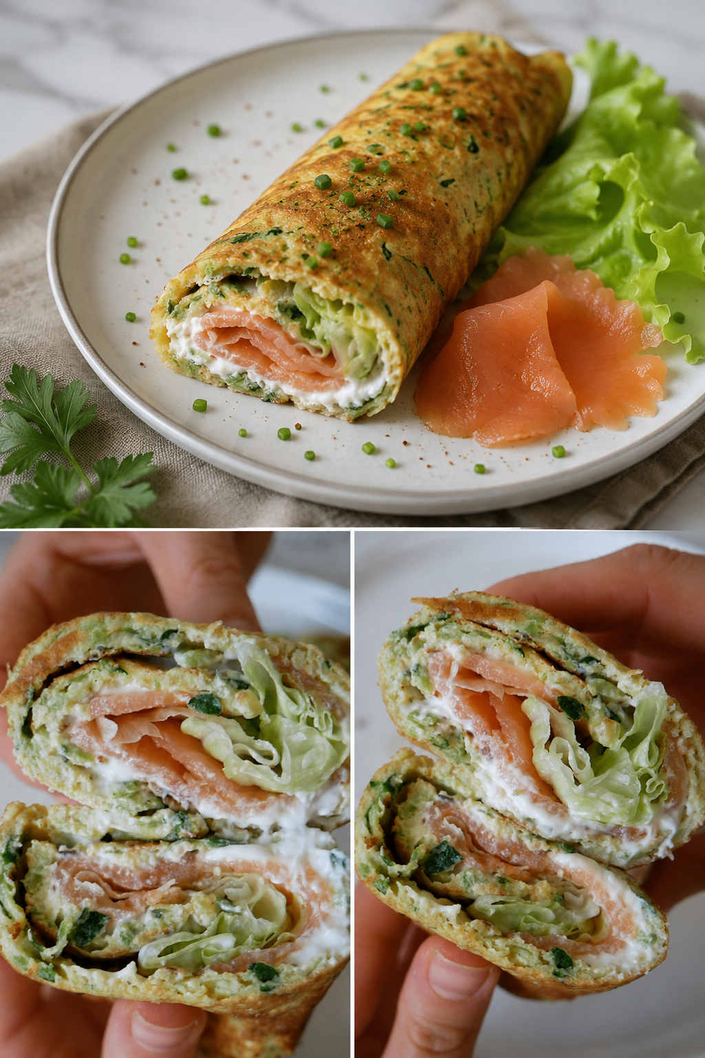 wrap de courgette (3 ingrédients)